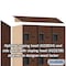 Salsbury Industries 4 Tier Designer Locker, 54"Wx76"Hx24"D, 12 Door, Mahogany 18-24364MAH - alternate 5